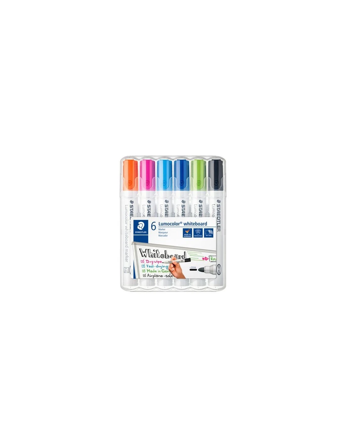 Etui Whiteboard Markers (6) (oranje, Roze, Lichtblauw, Blauw, Groen, Zwart) 1 Etui Whiteboard Markers (6) (oranje, Roze, Lichtblauw, Blauw, Groen, Zwart)