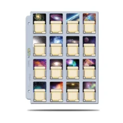 Ultra Pro Hologram Platinum Pages 16-Pocket 3 Hole (100 Stuks)