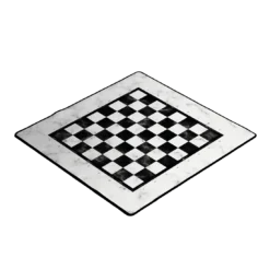 PLAYMAT Chess White 40x40
