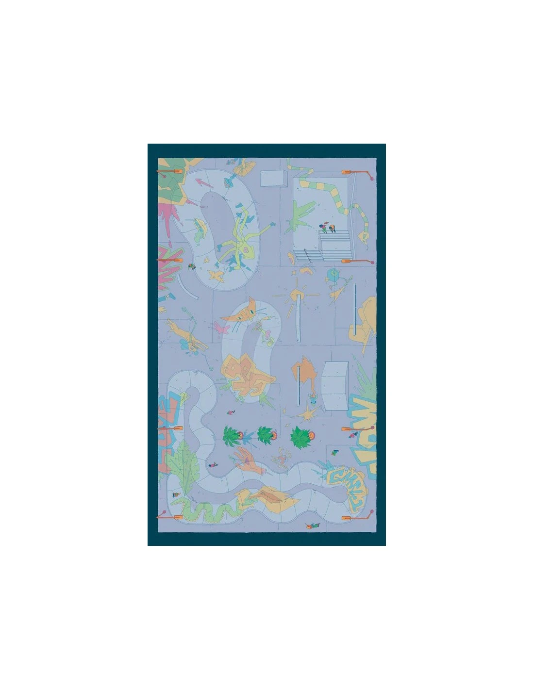 Skate The Card Game Playmat 1 Skate The Card Game Playmat